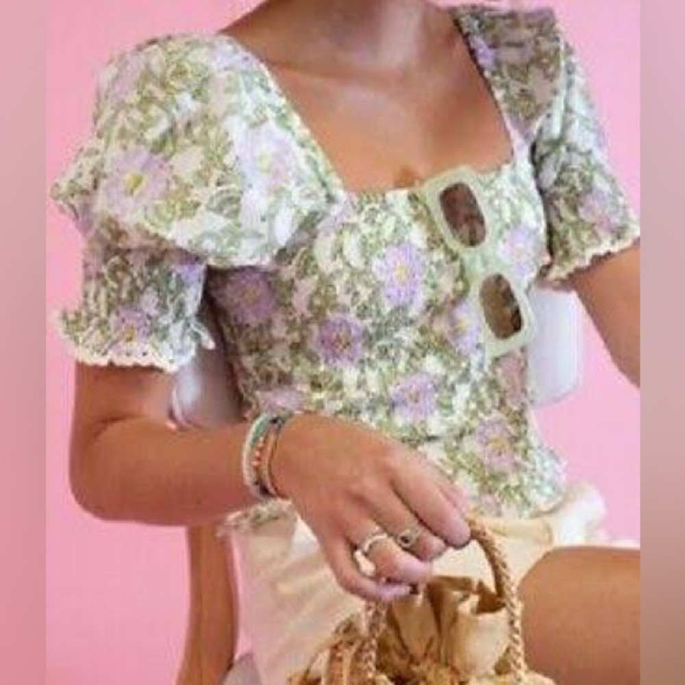 Roller Rabbit Daphne Renata Silk Blend Top. Brand NEW.Size S. MSRP $160.